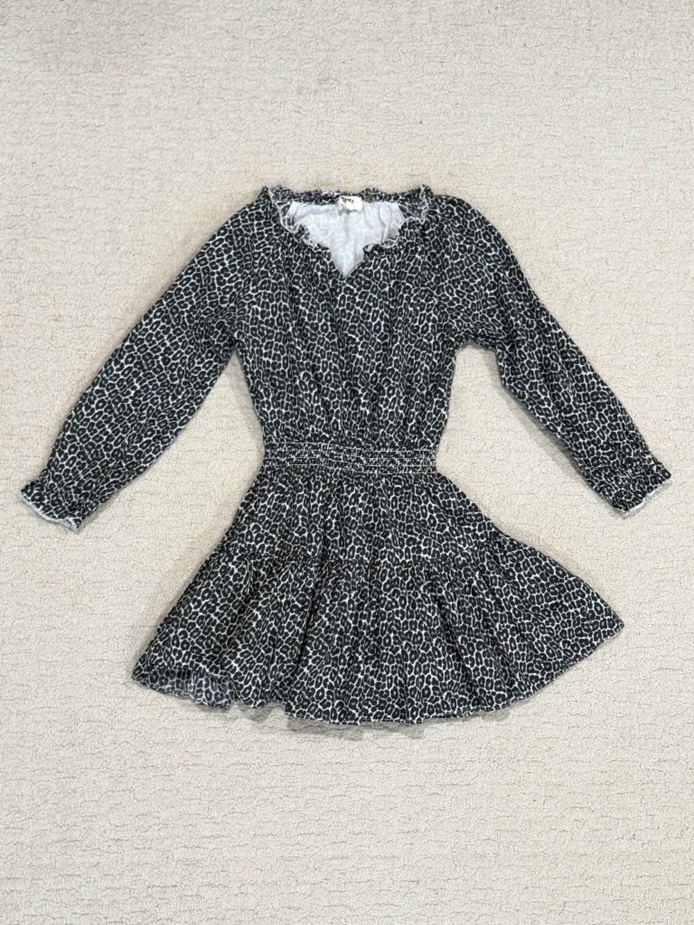 Kids Ever After Leopard Print Dress Size 8